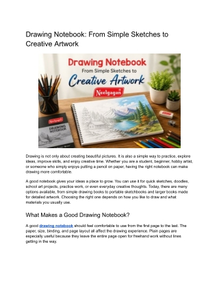 Drawing Notebook_ From Simple Sketches to Creative Artwork