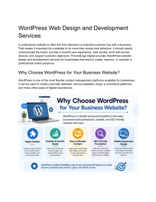 WordPress Web Design and Development Services