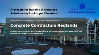 Professional Concrete Contractors and Home Renovation Services in Redlands