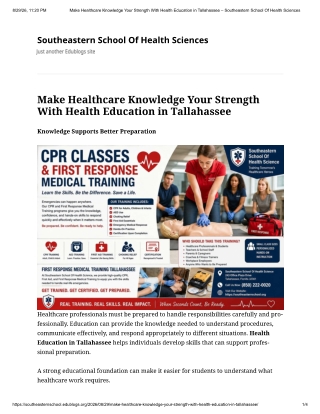 Southeastern School Of Health Sciences in Tallahassee FL