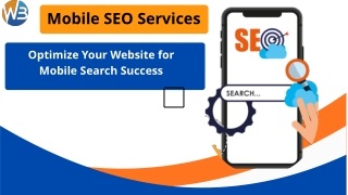 Mobile SEO Services Optimize Your Website for Mobile Search Success