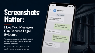 Screenshots Matter: How Text Messages Can Become Legal Evidence