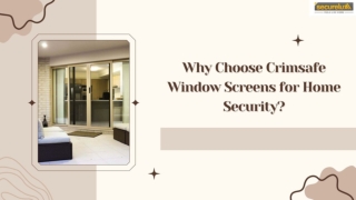 Why Choose Crimsafe Window Screens for Home Security