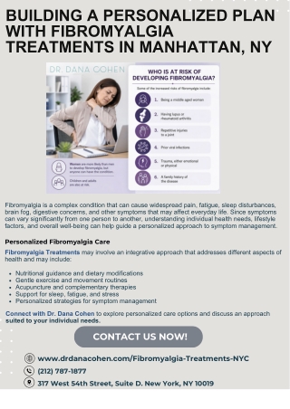 Building a Personalized Plan With Fibromyalgia Treatments in Manhattan, NY