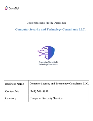 Computer Security and Technology Consultants LLC
