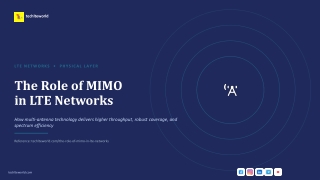 Role of MIMO in LTE Networks | TechLTE World