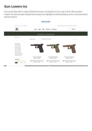 Gun Lowers Inc