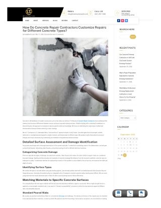 Concrete Repair Contractors
