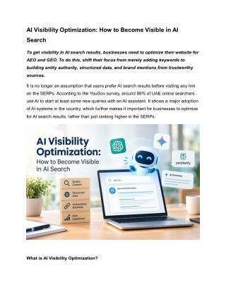 AI Visibility Optimization: How to Become Visible in AI Search