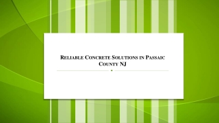 5. Reliable Concrete Solutions in Passaic County NJ