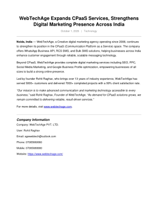 White Label CPaaS Platform in India | Reseller Communication Platform | WebTechA