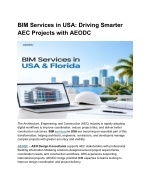 BIM Services in USA Driving Smarter AEC Projects with AEODC - slide 1