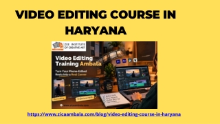Video Editing Course in Haryana