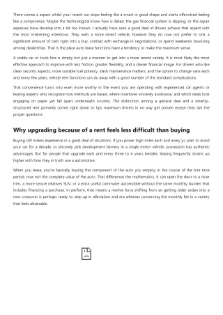 Why Auto Lease Services Are Ideal for Upgrading Your Vehicle