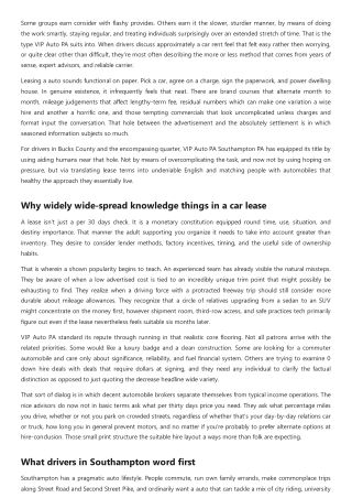 VIP Auto PA Established Excellence in Car Lease Services