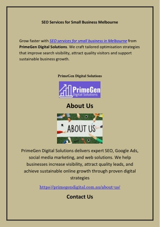 SEO Services for Small Business Melbourne, primegendigital.com.au
